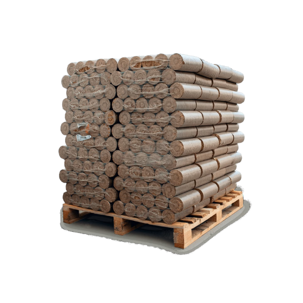 Heizfuxx Nestro XL Rot Hartholzbriketts – 960 kg Palette (96 x 10 kg) Hochverdichtete Kamin & Ofen Briketts