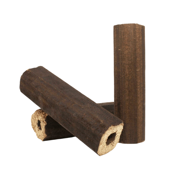 Heizfuxx PiniKay Octagon Hartholzbriketts – 960 kg Palette Hochverdichtete Premium Briketts für Kamin & Ofen