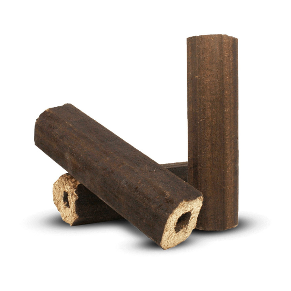 Heizfuxx PiniKay Quadro Hartholzbriketts – 960 kg Palette (96 x 10 kg) Hochverdichtete Vierkant Holzbriketts