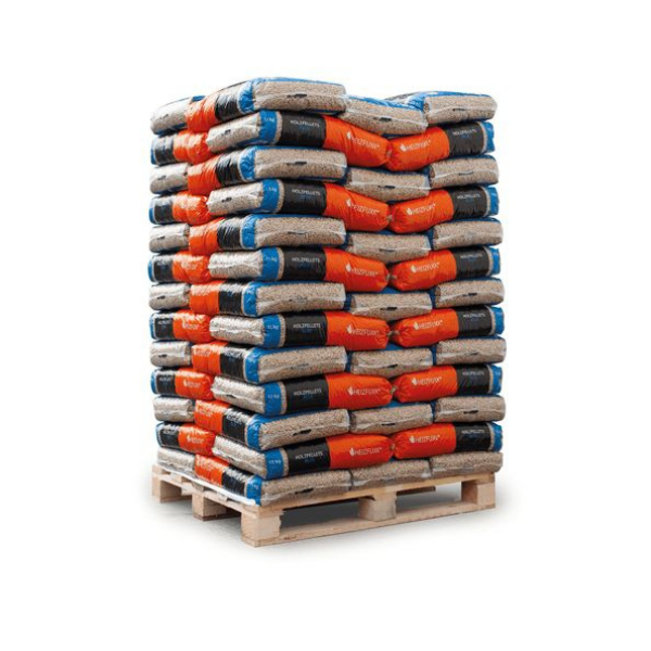 Heizfuxx Blue ENplus A1 Holzpellets – 975 kg Palette (65 x 15 kg) Premium Pelletöfen Holzpellets